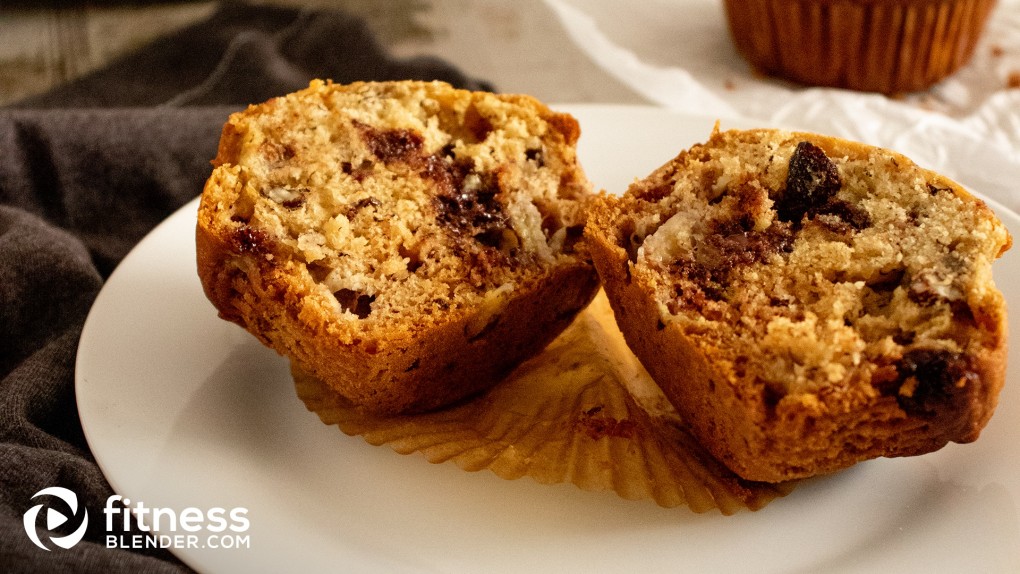 One Bowl Choco-Banana Nut Muffins