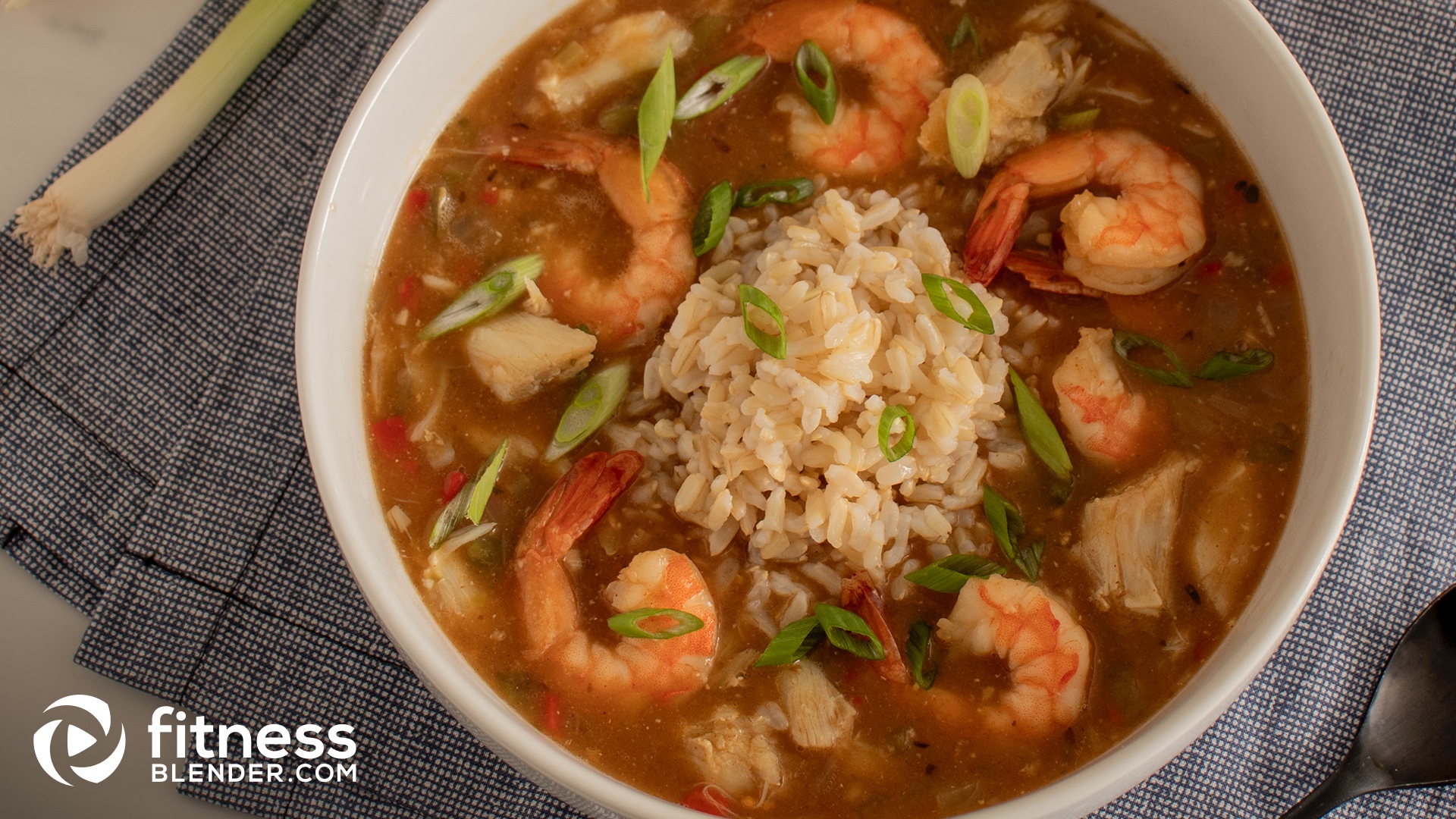 Savory Creole Seafood Gumbo Fitness Blender