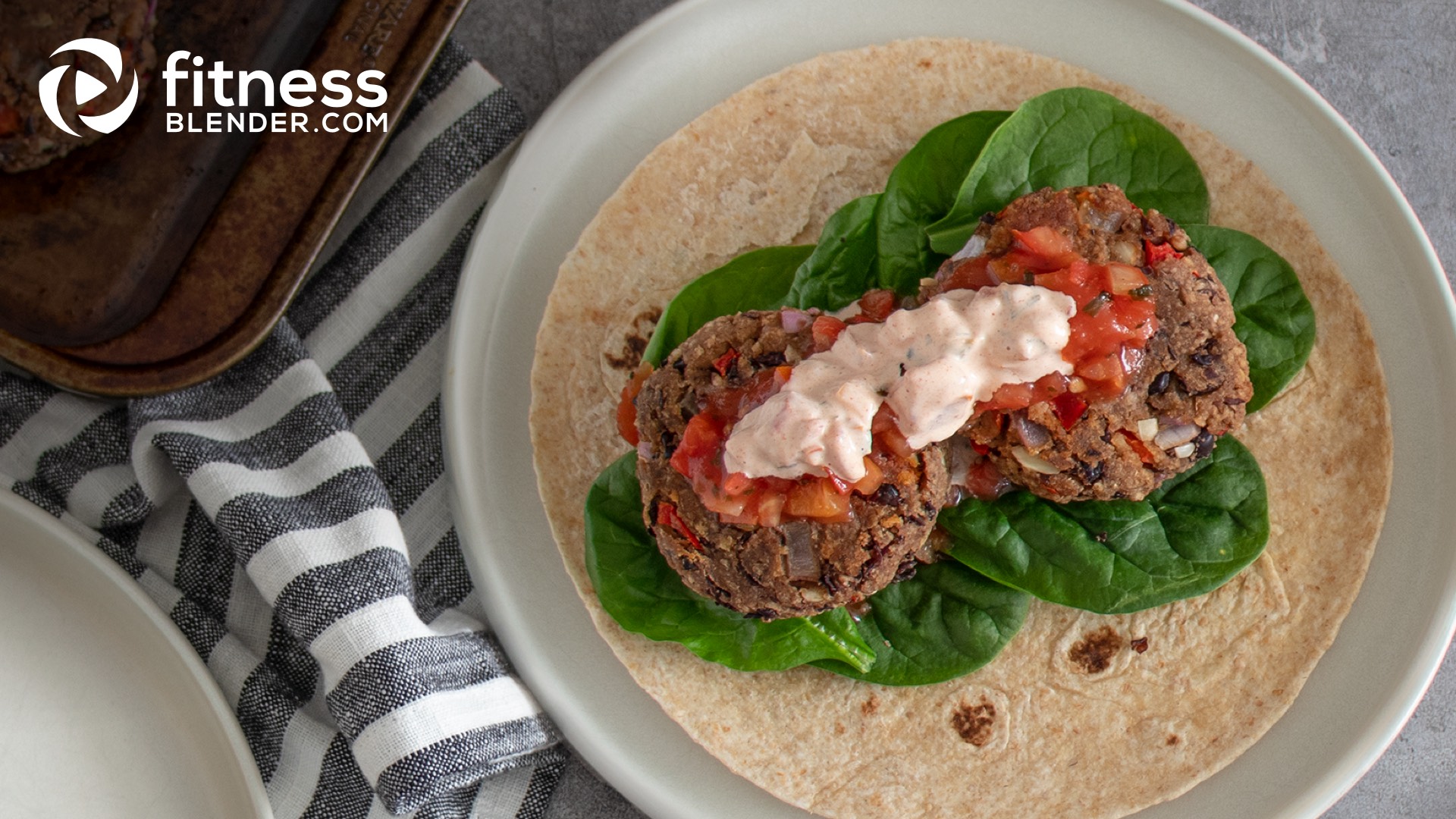 Mini Black Bean Burger Wraps Fitness Blender