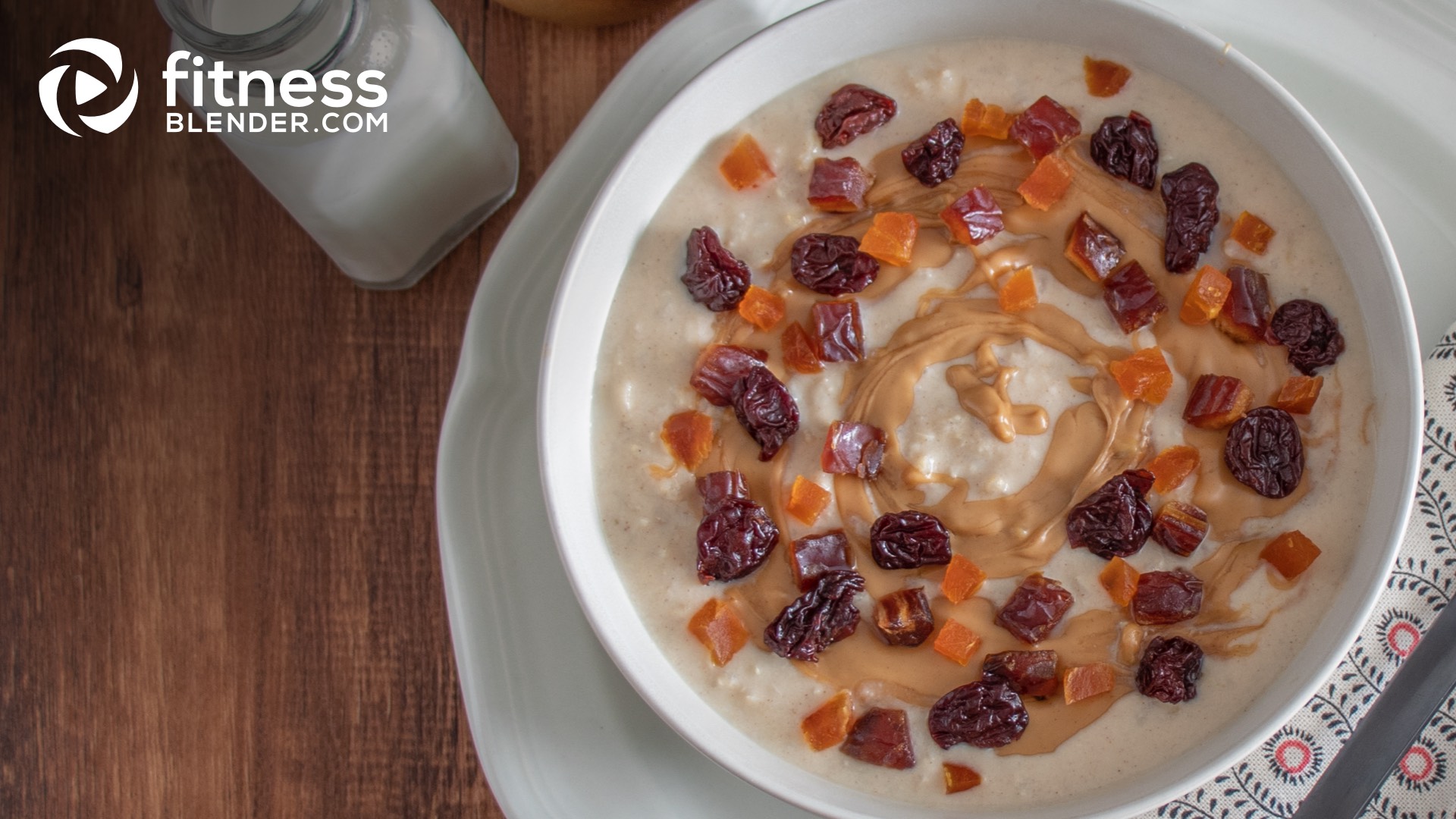 Peanut Butter Rice Pudding Fitness Blender
