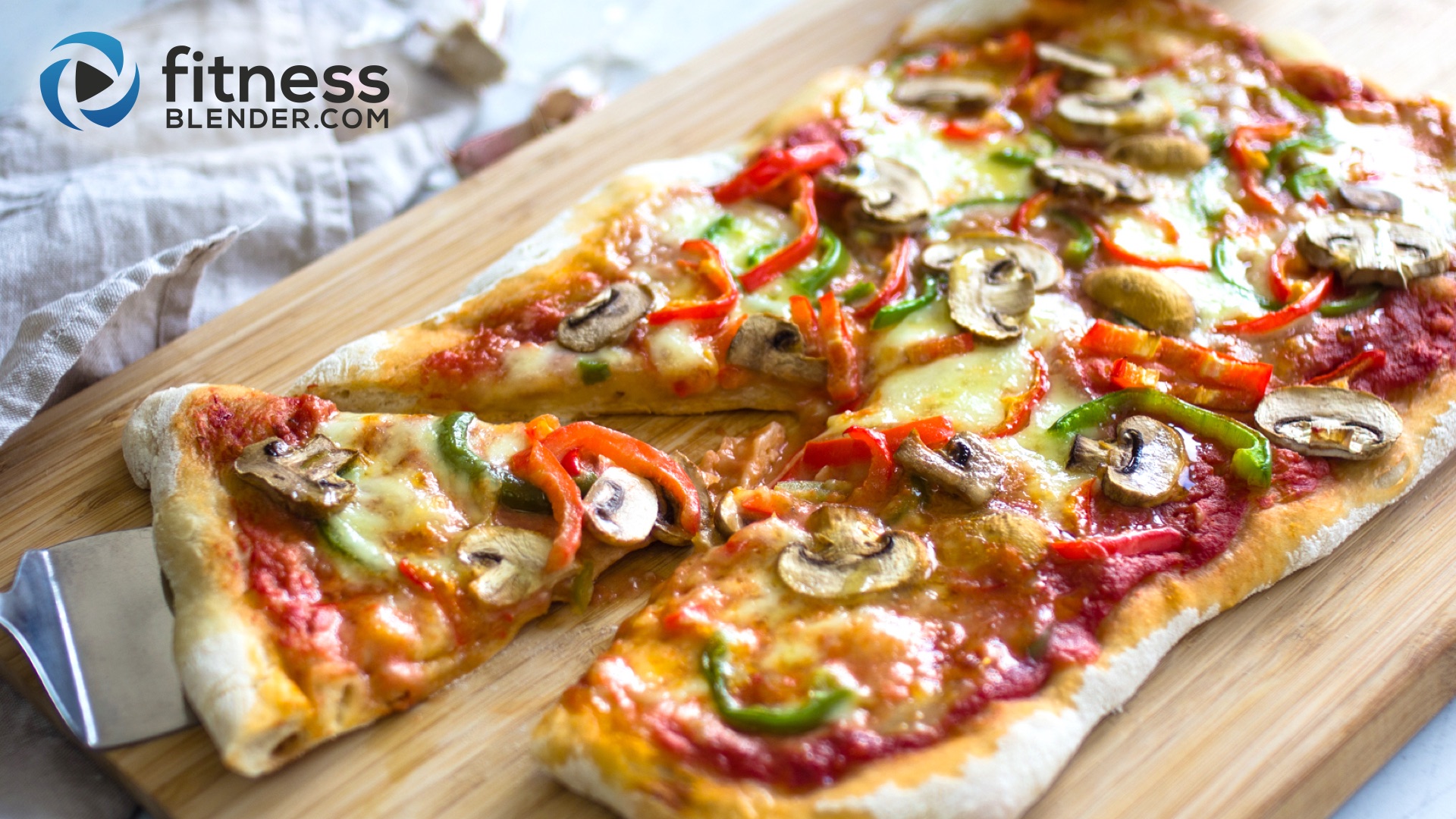 Easy Homemade Mushroom Mozzarella Pizza Fitness Blender