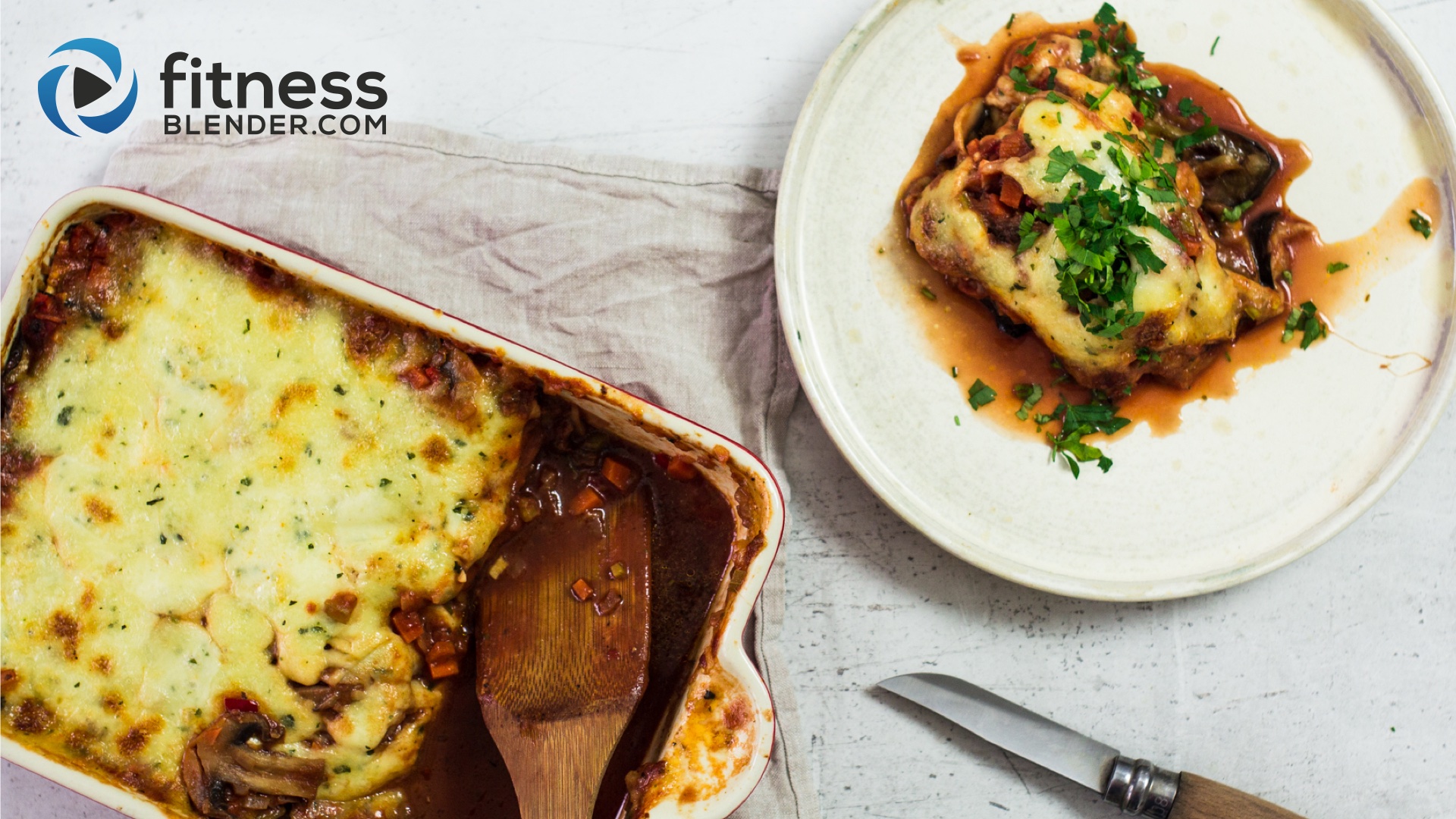Mixed Veggie Eggplant Lasagna Fitness Blender