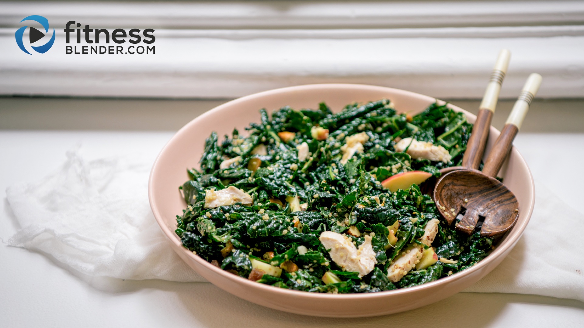 Kale Salad with Roast Chicken Fitness Blender