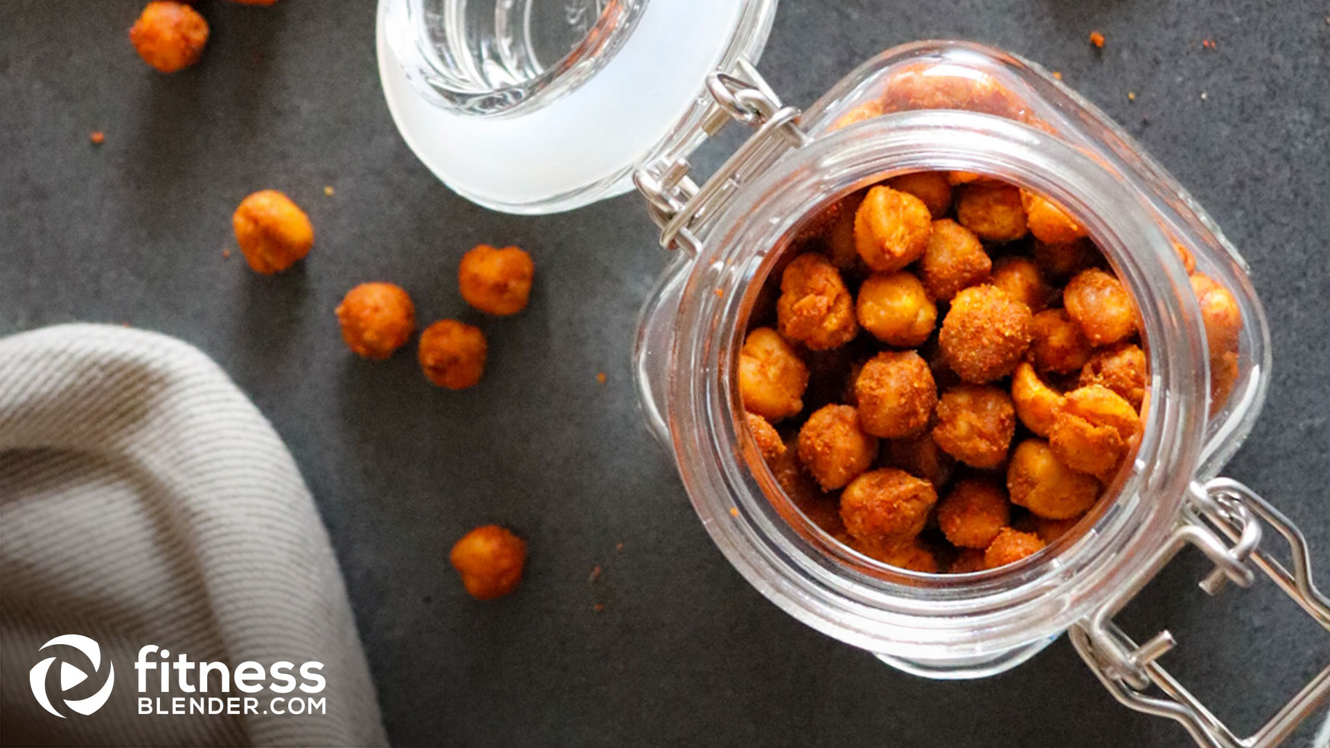 Crunchy Baked Chickpea Snack Fitness Blender