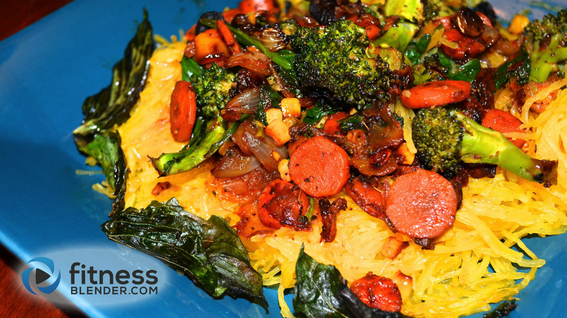 Stir Fry and Spaghetti Squash Recipe Vegetarian, Gluten Free "Pasta